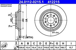 Disc frana ATE 24.0112-0215.1