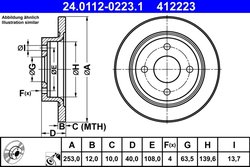 Disc frana ATE 24.0112-0223.1
