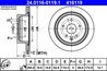 DISC FRANA ATE 24.0116-0119.1 - Compatibil cu INFINITI, NISSAN, RENAULT