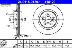 Disc frana ATE 24.0118-0129.1