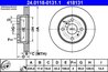 DISC FRANA ATE 24.0118-0131.1 - Compatibil cu TOYOTA