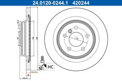 DISC FRANA ATE 24.0120-0244.1 - Compatibil cu BMW, MINI