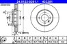 DISC FRANA ATE 24.0122-0281.1 - Compatibil cu SEAT, SKODA, VW