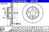 DISC FRANA ATE 24.0124-0138.1 - Compatibil cu CITROEN, FIAT, PEUGEOT