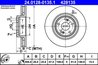 DISC FRANA ATE 24.0128-0135.1 - Compatibil cu RENAULT