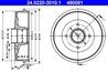 TAMBUR FRANA ATE 24.0220-3010.1 - Compatibil cu NISSAN, RENAULT