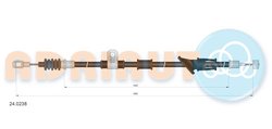 CABLU FRANA DE MANA ADRIAUTO 24.0238 - Compatibil cu MITSUBISHI