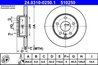 DISC FRANA ATE 24.0310-0250.1 - Compatibil cu OPEL