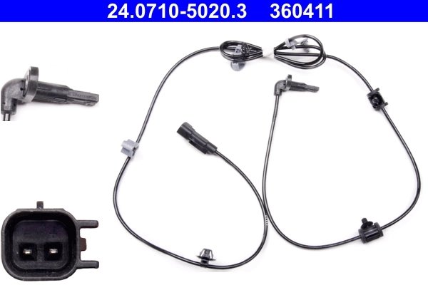 SENZOR ABS ATE 24.0710-5020.3 - Compatibil cu OPEL, VAUXHALL