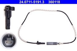 SENZOR ABS ATE 24.0711-5191.3 - Compatibil cu BMW