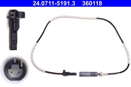 SENZOR ABS ATE 24.0711-5191.3 - Compatibil cu BMW