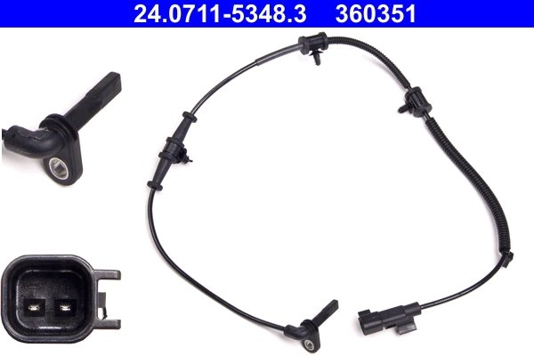 SENZOR ABS ATE 24.0711-5348.3 - Compatibil cu CHEVROLET, OPEL, VAUXHALL