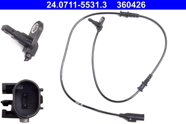 SENZOR ABS ATE 24.0711-5531.3 - Compatibil cu MERCEDES-BENZ, VW