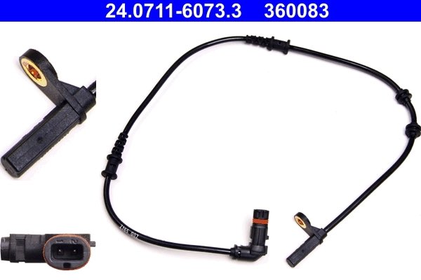 SENZOR ABS ATE 24.0711-6073.3 - Compatibil cu MERCEDES-BENZ