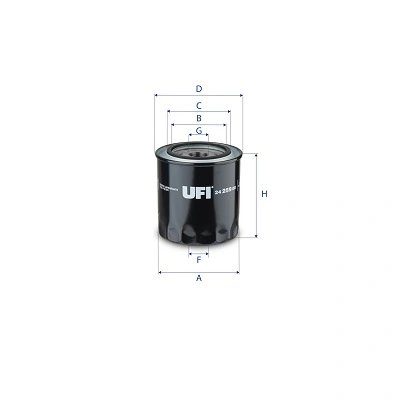 FILTRU COMBUSTIBIL UFI 24.259.00 - Piesa auto compatibila cu mai multe marci