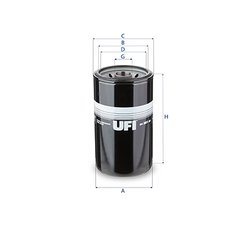 FILTRU COMBUSTIBIL UFI 24.261.00 - Piesa auto compatibila cu mai multe marci