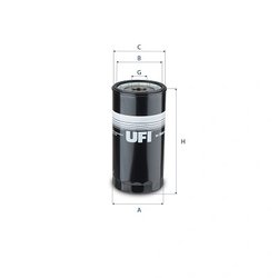 FILTRU COMBUSTIBIL UFI 24.265.00 - Piesa auto compatibila cu mai multe marci