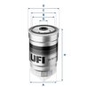 Filtru combustibil UFI 24.351.00