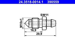 SURUB/SUPAPA AERISIRE ATE 24.3518-0014.1 - Piesa auto compatibila cu mai multe marci