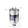 FILTRU COMBUSTIBIL UFI 24.365.01 - Compatibil cu FORD, SEAT, VW