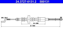 Cablu frana de mana ATE 24.3727-0131.2