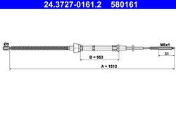 CABLU FRANA DE MANA ATE 24.3727-0161.2 - Compatibil cu SEAT, VW