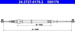CABLU FRANA DE MANA ATE 24.3727-0176.2 - Compatibil cu SEAT, SKODA, VW