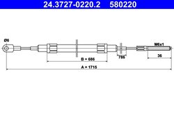 CABLU FRANA DE MANA ATE 24.3727-0220.2 - Compatibil cu BMW