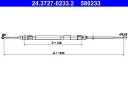 CABLU FRANA DE MANA ATE 24.3727-0233.2 - Compatibil cu BMW