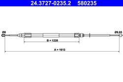 CABLU FRANA DE MANA ATE 24.3727-0235.2 - Compatibil cu BMW