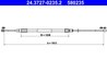 CABLU FRANA DE MANA ATE 24.3727-0235.2 - Compatibil cu BMW