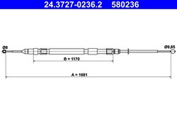 CABLU FRANA DE MANA ATE 24.3727-0236.2 - Compatibil cu BMW