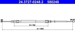 CABLU FRANA DE MANA ATE 24.3727-0248.2 - Compatibil cu BMW
