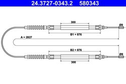 Cablu frana de mana ATE 24.3727-0343.2