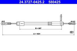 CABLU FRANA DE MANA ATE 24.3727-0425.2 - Compatibil cu MERCEDES-BENZ