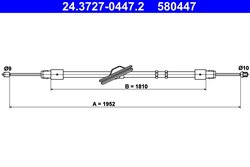 CABLU FRANA DE MANA ATE 24.3727-0447.2 - Compatibil cu MERCEDES-BENZ