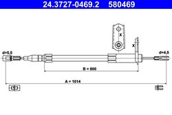 CABLU FRANA DE MANA ATE 24.3727-0469.2 - Compatibil cu MERCEDES-BENZ