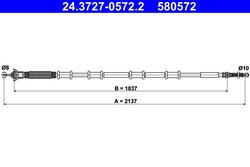 CABLU FRANA DE MANA ATE 24.3727-0572.2 - Compatibil cu FIAT