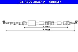 CABLU FRANA DE MANA ATE 24.3727-0647.2 - Compatibil cu FORD
