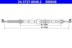 CABLU FRANA DE MANA ATE 24.3727-0648.2 - Compatibil cu FORD