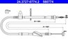 CABLU FRANA DE MANA ATE 24.3727-0774.2 - Compatibil cu OPEL, SUZUKI, VAUXHALL