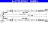 CABLU FRANA DE MANA ATE 24.3727-0785.2 - Compatibil cu OPEL, VAUXHALL