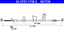 CABLU FRANA DE MANA ATE 24.3727-1739.2 - Compatibil cu NISSAN