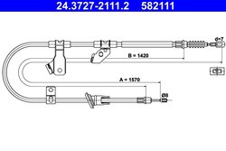 CABLU FRANA DE MANA ATE 24.3727-2111.2 - Compatibil cu MITSUBISHI