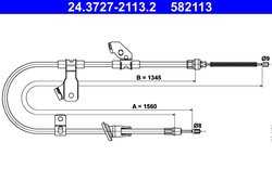 CABLU FRANA DE MANA ATE 24.3727-2113.2 - Compatibil cu MITSUBISHI