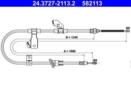 CABLU FRANA DE MANA ATE 24.3727-2113.2 - Compatibil cu MITSUBISHI