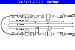 CABLU FRANA DE MANA ATE 24.3727-2902.2 - Compatibil cu DAEWOO