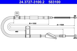 CABLU FRANA DE MANA ATE 24.3727-3100.2 - Compatibil cu HYUNDAI