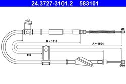 CABLU FRANA DE MANA ATE 24.3727-3101.2 - Compatibil cu HYUNDAI