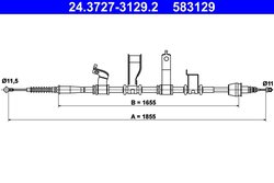 CABLU FRANA DE MANA ATE 24.3727-3129.2 - Compatibil cu HYUNDAI, KIA